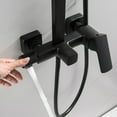 thumbnail image 3 of Exposed Pipe Shower System Set Combo, 3-Functional Exposed Shower Fixtures with Brass Valve, 3 of 5