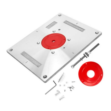 

Aluminum Alloy Router Table Insert Plate Trimmer Engraving Machine Woodworking for Bench Router Plate