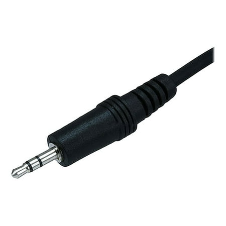 UPC: 0844660006510 | Monoprice Stereo Extension Cable – 50 Feet – Black | 3.5mm Plug/Jack Male/Female