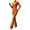 Orange, variant on Women's Ribbed Knit 2 Piece Outfit Set Mock Neck Long Sleeve Crop Top High Waist Flare Pants Casual Matching Loungewear Set Orange M