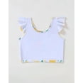 thumbnail image 6 of Kucnuzki 5T Little Girl Swimsuit Set 6T Child Gilrs Bathing Suit Ruffle Lemon Top Swimming Skirt with Shorts 2pcs Bikini Set Summer Beach Breathable Tankini Set Yellow, 6 of 10