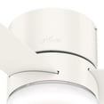 thumbnail image 5 of Restored Hunter Fan 44 inch White Low Profile Indoor Ceiling Fan with Light and Remote Control for Bedroom, Living Room/Family Room, Dining Room, Kitchen, Office (Refurbished), 5 of 9