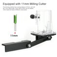 thumbnail image 2 of 2in1 Woodworking Simple Connector Trimmer Side Milling Slotting Bracket Panel DIY Slotting Locator Punch Tool with 11mm Milling Cutter for 65mm Router Base Trimming Milling Machine, 2 of 6