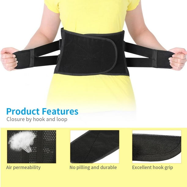 OTVIAP Adjustable Lumbar Support Belt Lower Back Brace Posture