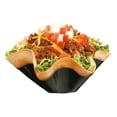thumbnail image 5 of Khaby Lame Tortilla Bowl Pan Set, Easy to Use, Dishwasher Safe Plastic, Black, 4-Pack, 5 of 14