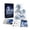 A001- Black, variant on 3D Bead Craft Kit Adult Blue White Polar Wolf Display Art