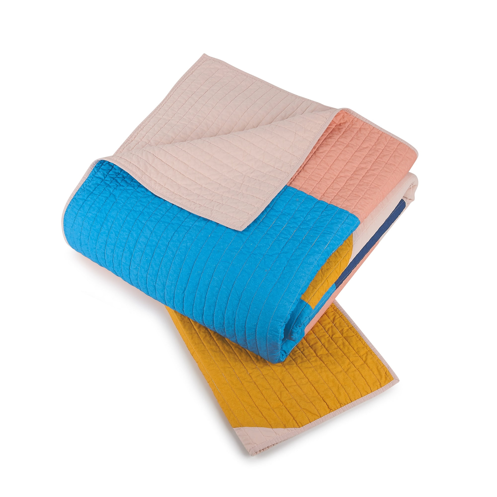 Makers Collective Modshapes Pink 2-Piece Quilt Set, Twin