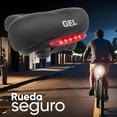 thumbnail image 4 of Asiento para bicicleta antiprostatico con base de gel y lampara portatil negro/azul WL-4431 Mariluz, 4 of 12