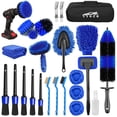 thumbnail image 1 of Juego de Cepillos TTRCB Negro Kit Profesional para Limpiar el Auto, 1 of 6