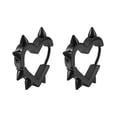 thumbnail image 4 of Pendientes de acero inoxidable con forma geométrica y hebilla de oreja en forma de cono puntiagudo con forma de corazón de melocotón para hombres y mujeres, estilo hip-hop, 4 of 6