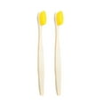 thumbnail image 1 of Bamboo Toothbrush Manual Toothbrush Nylon Bristle Toothbrush, 1 of 10