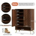 thumbnail image 2 of Tribesigns 6-Tier Shoe Cabinet with Doors, 24 Pairs Wooden Entryway Shoe Cabinet with Adjustable Shelves for Entryway Living Room, 2 of 5