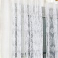 thumbnail image 2 of Seaside Flocado Ventana Ojal Cortina Encaje Apagón 2 Paneles 200x250cm, 2 of 6