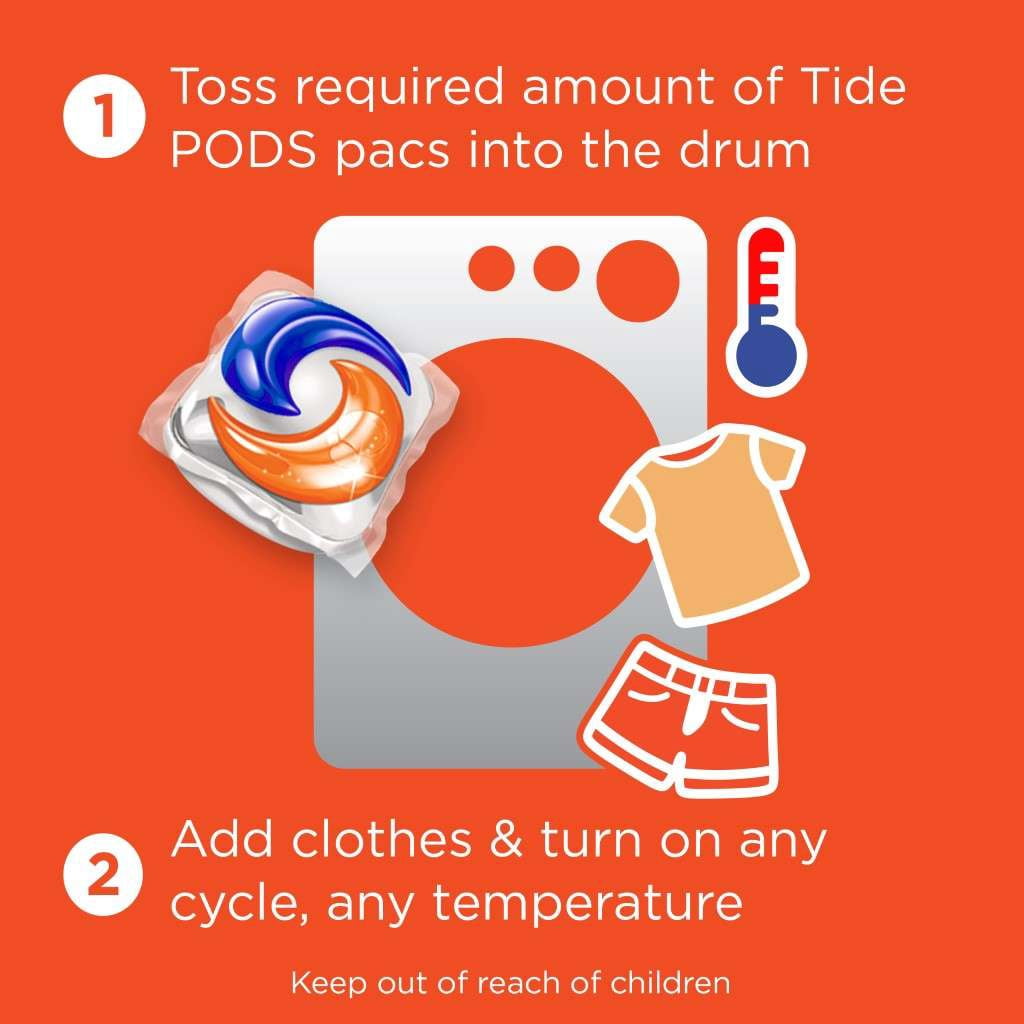 Tide PODS Original Scent HE Turbo Laundry Detergent Pacs, 35 count