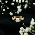 thumbnail image 3 of Rosec Jewels Lab Created Diamond Engagement Ring 1 Ct - 6 mm Princess Cut Ring - EF-VS Quality, 10K Yellow Gold, US 13.00, 3 of 7