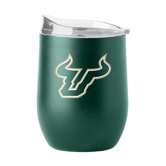 Logo Brands 211-S16PB-34 South Florida 16 oz Flipside Powder Coat Curved Beverage