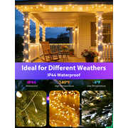 LED Fairy Lights USB Powered String Lights, 16Ft 200 LED Multicolor Firecracker Cluster Twinkle Light with Remote, Waterproof Wire Starry Light for Christmas Tree Party Bedroom Window DIY Craft Decor