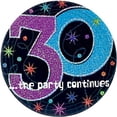 thumbnail image 2 of The Party Continues 30th Birthday 9" Dinner Plates (8 Pack) - Party Supplies, 2 of 2
