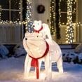thumbnail image 5 of Joyfy 3D Plush Polar Bears Yard Light Christmas Outdoor Decorations,80 Pre-Lit LED Christmas Decorations,Christmas Yard Light with Stakes Decorations Outdoor Holiday Decor, 5 of 8