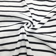 thumbnail image 4 of Maternity Dress for Women with Ribbed Hem, Side Slits, Striped Pattern, Sleeveless Design, Stretchy Knit Fabric, White Color, 4 of 6