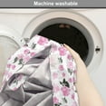 thumbnail image 2 of Peony Dog Crate Cover, Repeating Romantic Pinkish Flowers on Plain Background, Easy to Use Pet Kennel Cover Small Dogs Puppies Kittens, 7 Sizes, Pale Pink Charcoal Grey, by Ambesonne, 2 of 6