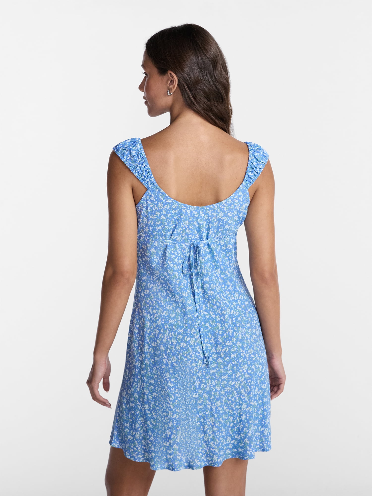 No Boundaries Crochet Trim Dress with Cap Sleeves, Women’s XXS-XXL