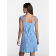 thumbnail image 3 of No Boundaries Crochet Trim Dress with Cap Sleeves, Women’s XXS-XXL, 3 of 5