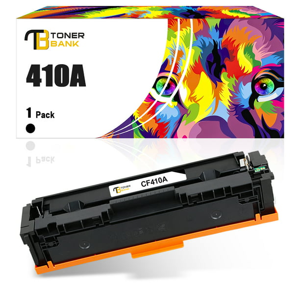 Toner Bank 1-Pack Compatible Toner Cartridge for HP CF410A 410A Color LaserJet Pro MFP M477fnw M477fdw Color LaserJet M452dn M452dw Printer Ink (Black) Walmart.com