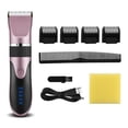 thumbnail image 1 of stanreset Tondeuses Électriques pour Cheveux 0,8-2,0 mm Rechargeables Sans Fil pour Barbier, Tondeuses en Céramique à DEL, Rasoir avec Limite, Brosses à Cheveux Rose, 1 of 8