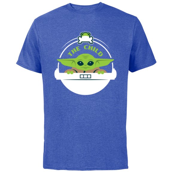 Star Wars The Mandalorian The Child Floating Pod Frog Snack - Short Sleeve Cotton T-Shirt for Adults - Customized-Royal Heather