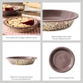 thumbnail image 3 of Better Homes & Gardens Edith Vine Floral 10" Stoneware Pie Dish, 3 of 10