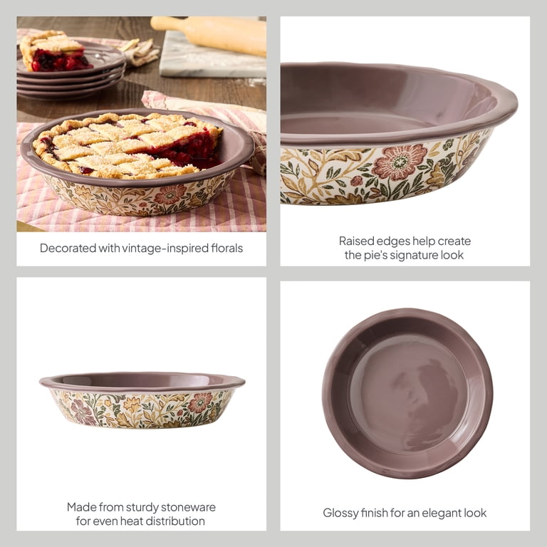 Better Homes & Gardens Edith Vine 10-Inch Stoneware Pie Dish photo 3