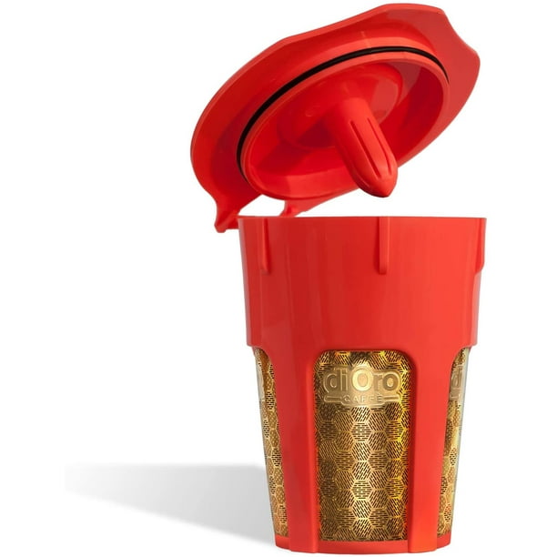 MaxBrew 24K Gold Reusable KCarafe Filter for Keurig 2.0 KCup