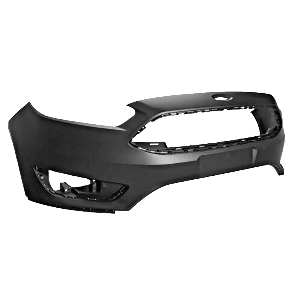LABLT Primed Front Bumper Cover W/o Park Assist Sensor Holes for Ford Focus 2015-2018 FO1000705