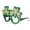E, variant on TIELUTT Party Decoration Glasses Green Hat Irish Holiday Glasses Photo Props Photo Booth Props Men in Props Screen Stands 6x9 Pregnancy Announcement Board Camera Setup for Photography and Video