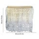 thumbnail image 3 of Parasol de algodón para ventana lateral de coche con encaje bordado y flores, 3 of 6