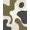 Green, Pattern 7, variant on ODIKA 8'x10' Washable Area Rug Durable, Non-Slip Olive and Charcoal Abstract Design Modern Shapes with Flowing Lines for Living Room, Under Sectional, Family