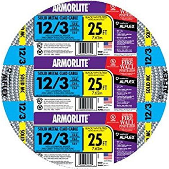 Southwire Armorlite 68583421 Decorative Armored Cable 12 AWG
