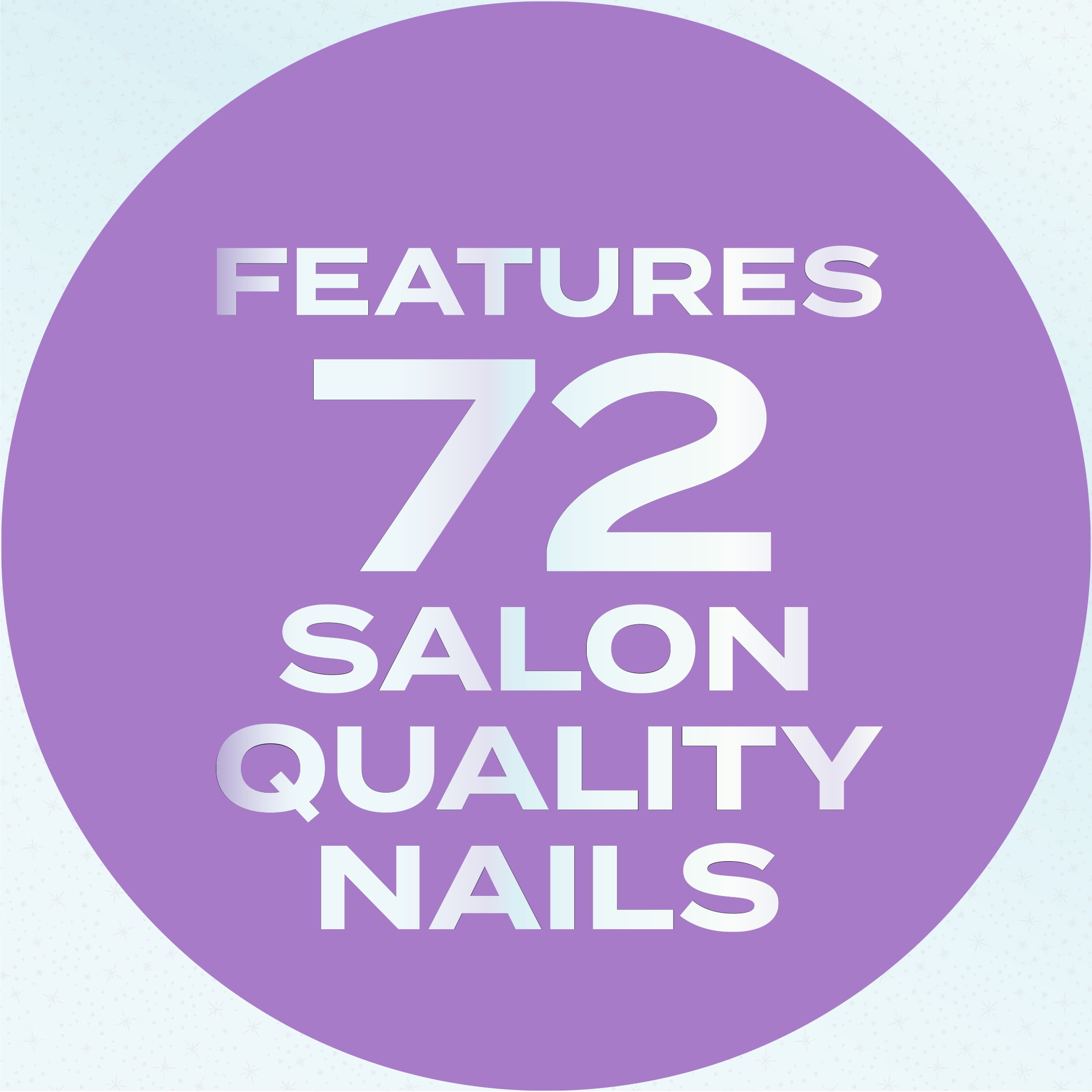 Hard Candy Press on Nails, GLITTER & GLAZED, 3 Pcs