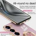 thumbnail image 5 of Electroplated Magnetic Ring Holder Case for Samsung Galaxy S23 5G, 360 Degree with Rotation Metal Anti-Drop Finger Ring Holder Magnet Car Holder Soft Slim Silicone Shockproof Cover - Black, 5 of 12