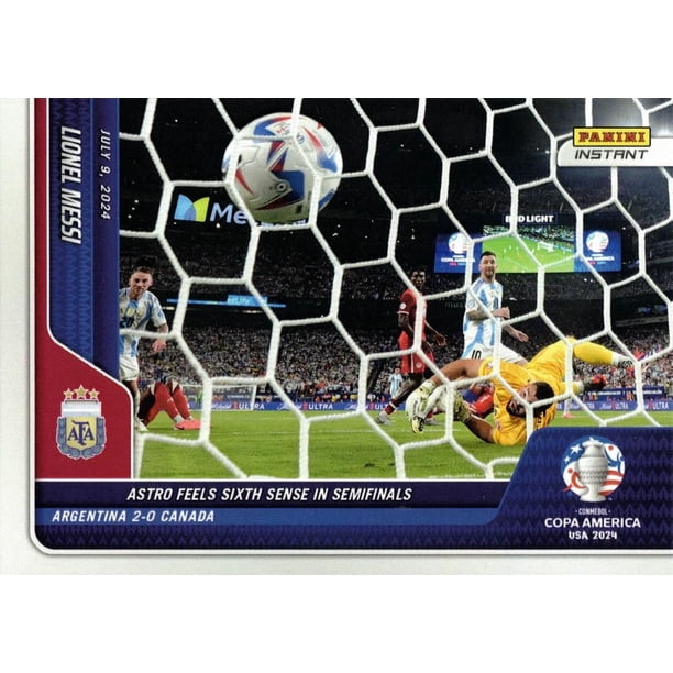 Tarjeta de fútbol Panini Instant Copa America #39 Lionel Messi