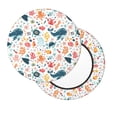 thumbnail image 3 of Round Bar Stool Seat Covers, Sea Animal 1 Elastic Round Chair Cover Stool Seat Slipcover Bar Stool Cushions Round Pad for 12-14 inch, 3 of 7