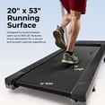 thumbnail image 5 of Sunny Health & Fitness Smart Quiet Foldable Treadmill with a 20″ Wide Running Belt, 15% Max Auto Incline, & Performance Tracking via SunnyFit App, 5 of 10