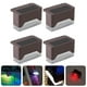 thumbnail image 4 of 4 sets Lámpara de pared solar al aire libre Patio de la luz de la pared Solar LED LED LED, 4 of 5