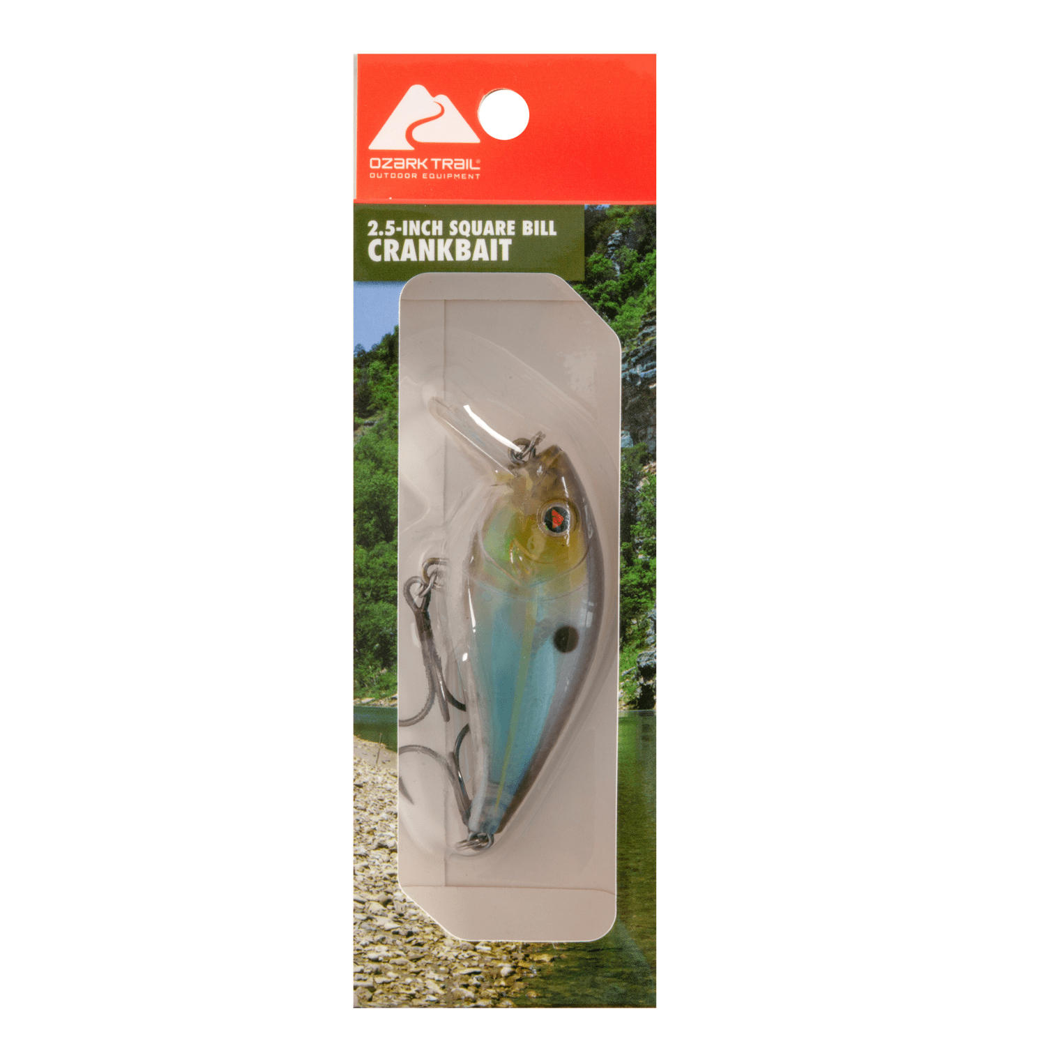 (2 pack) Ozark Trail Square Bill Crankbait Fishing Lure – Threadfin Shad