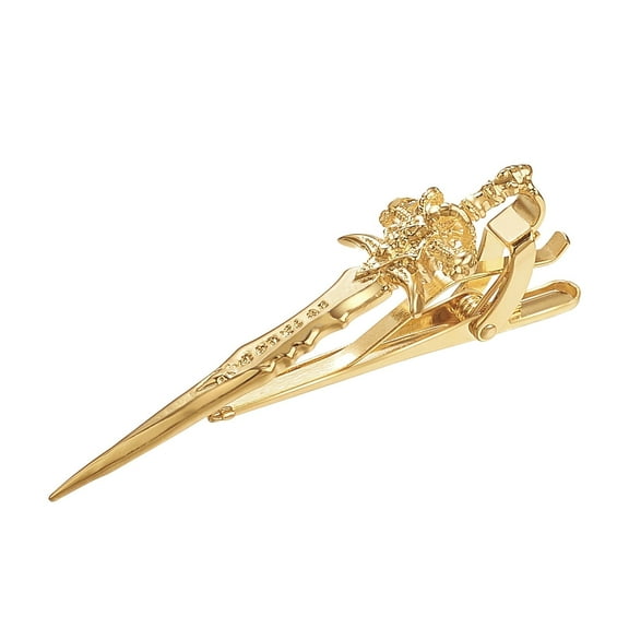Yoursfs Master Sword Tie Clip for Groom Gold Tie Holder Clip Vintage Cool Tie Clips Classic Personalized Tie Clip Wedding Jewelry