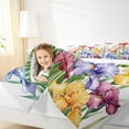 thumbnail image 5 of Manfei Kawaii Rainbow Daisy Full Size Comforter Sets,Gothic Moth Bedding Comforter Set,Colorful Flower Floral Bedding Sets For Girl Teens,Ultra Soft Home Decor Reversible,3 Pieces, 5 of 9