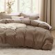 thumbnail image 1 of Juego de fundas de edredón Bedsure Deep Khaki King Size, 3 piezas, 1 of 7