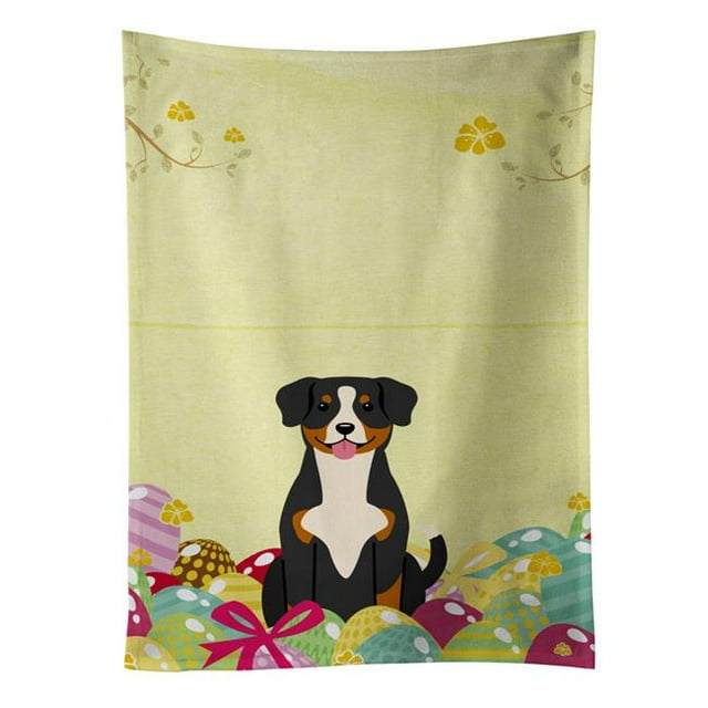 Carolines Treasures BB6038KTWL Easter Eggs Entlebucher Kitchen Towel