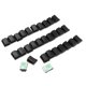thumbnail image 2 of 30x Sujetacables Clip para cables Abrazadera para cables Autoadhesiva negra, 2 of 8